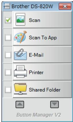 BROTHER DS-920DW - Pour afficher l'icone de raccourci et lancer le panneau des boutons Button Manager V2 depuis la barre d'etat système - 1