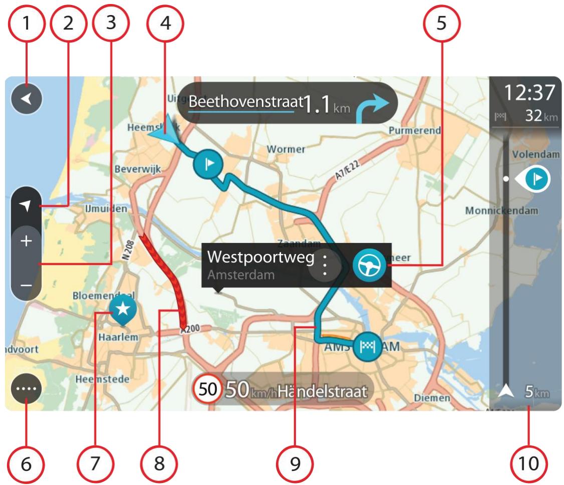 TOMTOM GO 6000 TRUCKER - Le mode carte - 1