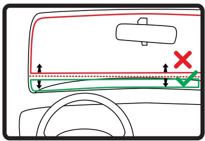 TOMTOM GO LIVE 1000 - Positionnement de la fixation EasyClick - 1