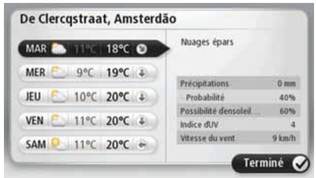 TOMTOM GO LIVE 1000 - À propos de la météo - 1