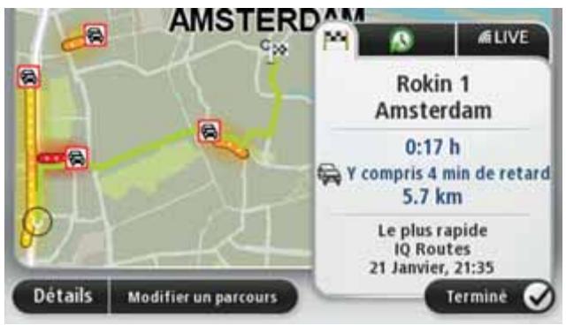 TOMTOM GO LIVE 1000 - Récapitulatif de l'itinétaire - 1