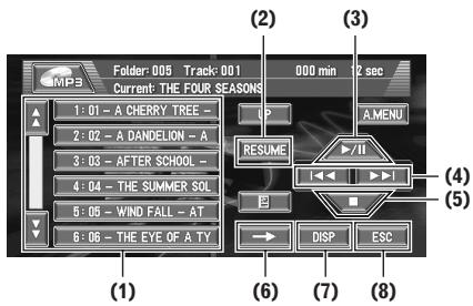 PIONEER AVIC-X1R) - Effleurez l'écran pour afficher les touches à effleurement. - 1