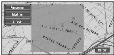 PIONEER AVIC-X1R) - Modification ou effacement d'une zone à éviter - 1