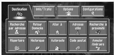 PIONEER AVIC-X1R) - Menu principal - 1