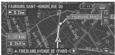 PIONEER AVIC-X1R) - Différence de couleur de l'affichage cartographique entre le jour et la nuit - 1