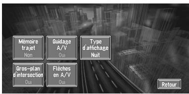 PIONEER AVIC-X1R) - Options affichage carte - 1