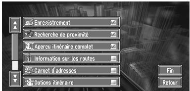 PIONEER AVIC-X1R) - Sélection raccourcis - 1