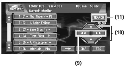PIONEER AVIC-X1R) - Effleurez l'écran pour afficher les touches à effleurement. - 3