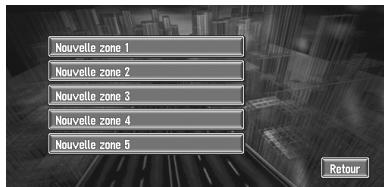 PIONEER AVIC-X1R) - Enregistrement d'une zone à évi-ter - 1