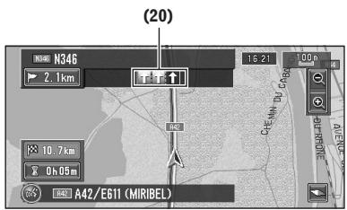 PIONEER AVIC-X1R) - Affichage pendant la conduite sur autoroute - 1