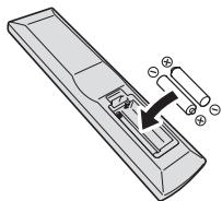 PIONEER A-20-K - Inserire le batterie nuove, rispettoando le polarità come individato all'interno dello scomparto. - 2