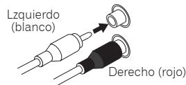 PIONEER A20 - Conectar los cables de audio - 1
