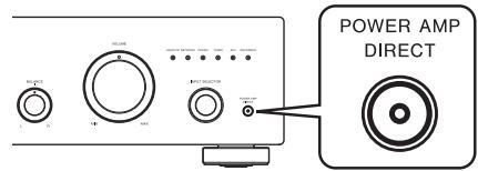 PIONEER A-30 - Premere il pulsante POWER AMP DIRECT sul pannello frontale dell'unità. - 1