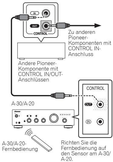 PIONEER A-30 - Zentrale Steuerung mit anderen Pioneer-Komponenten (außer A-10) verwenden - 1