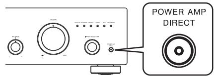 PIONEER A30 - Press the POWER AMP DIRECT button on the front panel of the unit. - 1