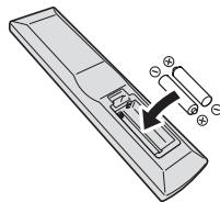 PIONEER PD-10-S - Placez les piles neuves, en faisant correspondre la polarite à celle du boitier. - 2