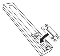 PIONEER PD10 - Placez les piles neuves, en faisant correspondre la polarite à celle du boitier. - 1