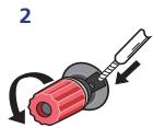 PIONEER VSX-527-K - Branchement des fils nus - 2
