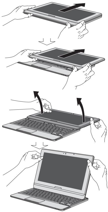 TOSHIBA SATELLITE U920T-10X - Passage en mode Portable - 3