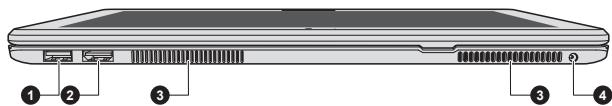 TOSHIBA SATELLITE U920T-116 - Vue arrière - 1