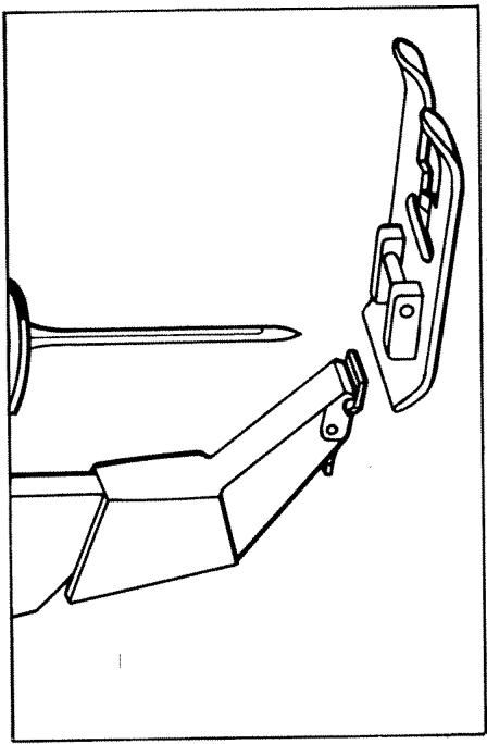 HUSQVARNA 3600 - Changing the snap-on presser foot - 3