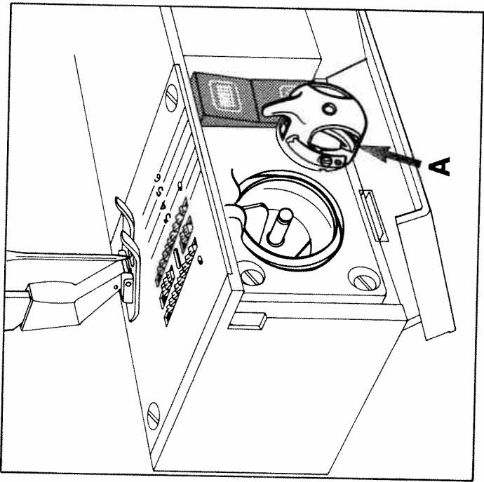 HUSQVARNA 3600 - Removing the bobbin case - 1
