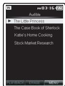 OLYMPUS DM-5 - A propos du dossier pour le Contenu Audible - 4