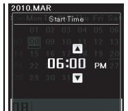 OLYMPUS DM-5 - Réglage [Start Time] et [Stop Time]: - 3