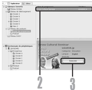 OLYMPUS DM-5 - Cliques sur [Souscrite] pour enregistrer sur le podcast. - 2