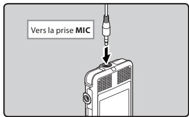 OLYMPUS DM-5 - Enregistrement avec un microphone externe: - 1