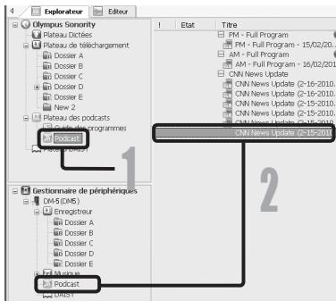 OLYMPUS DM-5 - Le transfert se terminé. - 1