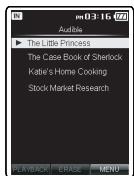 OLYMPUS DM-5 - A propos du dossier pour le Contenu Audible - 5