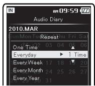 OLYMPUS DM-5 - Réglage [Repeat]: - 2