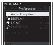 OLYMPUS DM-5 - Modification de l'horaire - 6