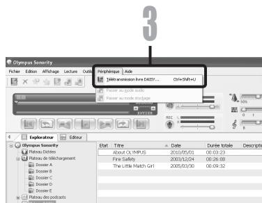 OLYMPUS DM-5 - Le transfert se terminé. - 2
