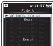 OLYMPUS DM-5 - Appuyez sur la touche + et sélectionnez [Start], puis appuyez sur la touche OK. - 3