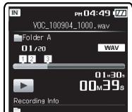OLYMPUS DM-5 - Effacement d'une marque index - 3