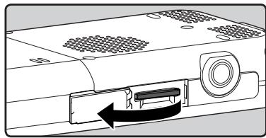 OLYMPUS DM-5 - Ejection de la carte microSD - 1