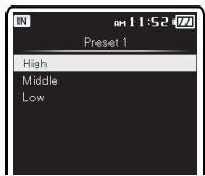 OLYMPUS DM-5 - Réglage [Mic Sense]: - 2