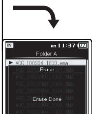 OLYMPUS DM-5 - Appuyez sur la touche + et sélectionnez [Start], puis appuyez sur la touche OK. - 4