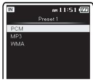 OLYMPUS DM-5 - Réglage [Rec Mode]: - 2
