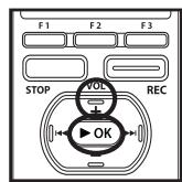 OLYMPUS DM-650 - Effacement d'un dossier - 6