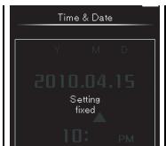 OLYMPUS DM-650 - Réglage de l'heure et date [Time &amp; Date] - 14