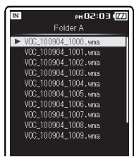 OLYMPUS DM-650 - Lors de la recherche en utilisant la recherche [Browse] - 4