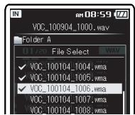 OLYMPUS DM-650 - Lorsque you selectionnez [select fichier]: - 2