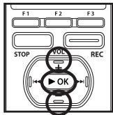 OLYMPUS DM-650 - Réglage [Repeat]: - 1