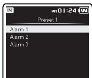 OLYMPUS DM-650 - Réglage [Alarm Sound]: - 2