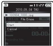 OLYMPUS DM-650 - Effacement d'une image - 14