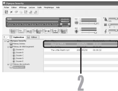 OLYMPUS DM-650 - Le transfert se terminé. - 1