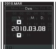 OLYMPUS DM-650 - Réglage [Date]: - 3